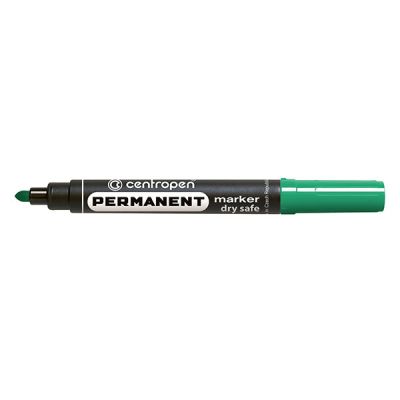 Перманентен маркер Centropen 8510 Объл връх 2.5 mm Зелен