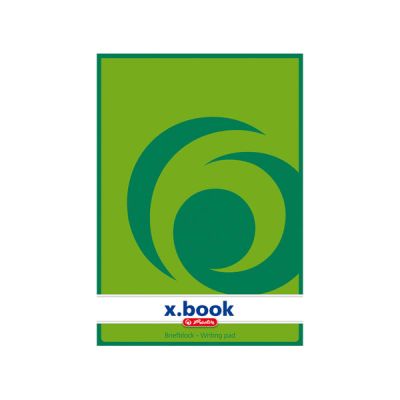 Бележник Herlitz X-book Меки зелени корици, А5 50 л. без редове