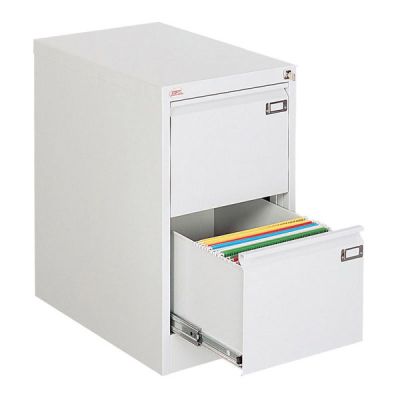 Шкаф за висящи папки Malow File Locker SZK101E Единичен с 2 чекмеджета, 41.5x63x71.5 cm, Сив