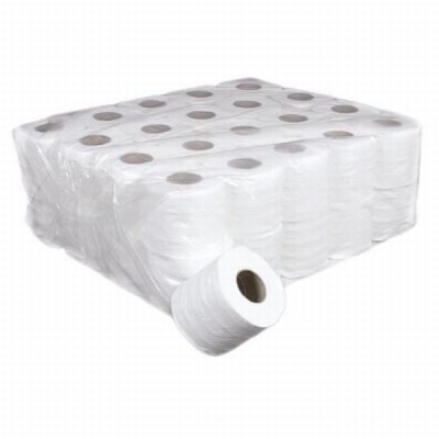 Тоалетна хартия Economy 100% целулоза, 48 бр., 80 g, трипластова, Бяла