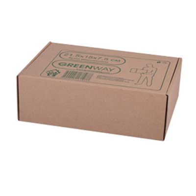 Кутия от микровелпапе 21.5x15x7.5 cm, Кафява