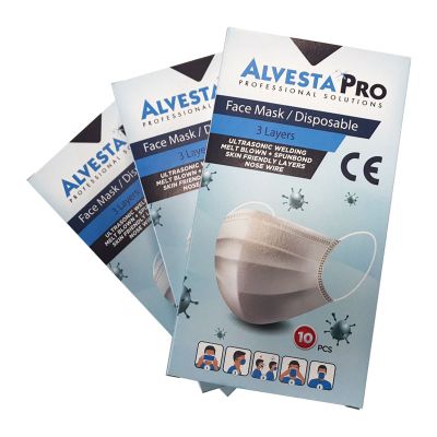 Предпазна маска за еднократна употреба Alvesta Pro 10 бр.