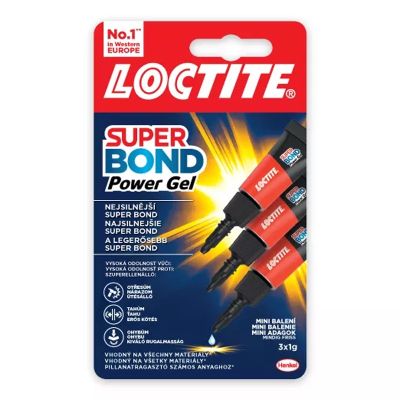 Лепило Loctite Super Bond Power Gel Моментно 3х1 g в блистер
