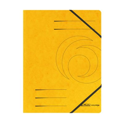 Папка с ластик Herlitz Colorspan Картон, А4 Жълта