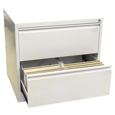 Шкаф за висящи папки Malow File Locker SZK102E Двоен с 2 чекмеджета, 77.5x63x71.5 cm, Сив