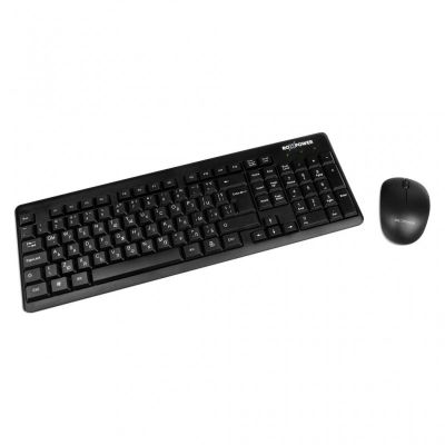 Клавиатура и мишка ROXPOWER LK-4010 Безжични, USB, Черни