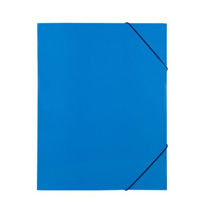 Папка с три капака и ластик StandardКартон, А4 Синя