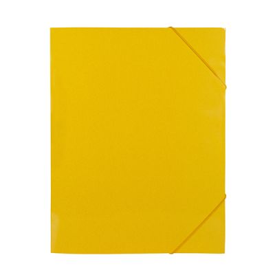Папка с три капака и ластик Standard Картон, А4 Жълта