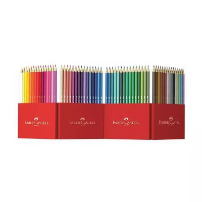 Цветни моливи Faber-Castell Шестоъгълни, 60 цвята