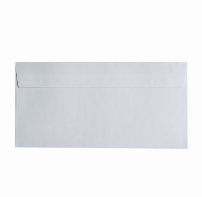 Плик DL Бял, 110x220 mm, стикер по дългата страна 50 бр.