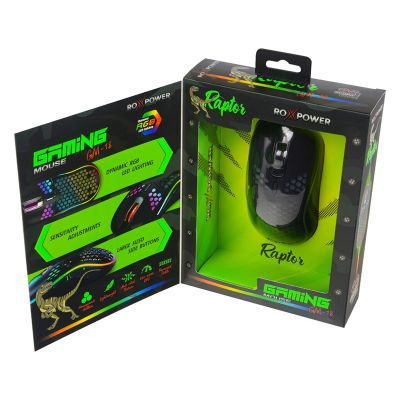 Мишка ROXPOWER RAPTOR GM-18 Оптична, USB, Черна