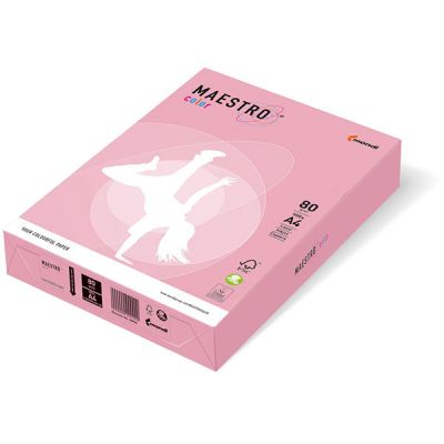Цветна хартия Maestro Color Розов пастел, А4 500 л. 80 g/m2