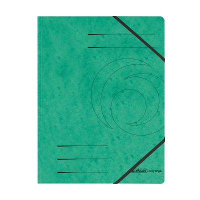Папка с ластик Herlitz Colorspan Картон, А4 Зелена