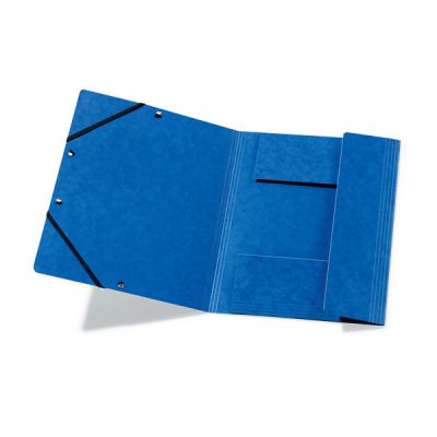 Папка с три капака и ластик Herlitz Colorspan Картон, А4 Синя