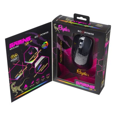 Мишка ROXPOWER RAPTOR GM-19 Оптична, USB, Черна
