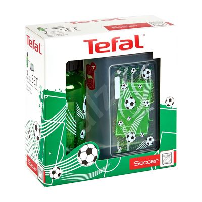 Кутия и бутилка Tefal Tritan Soccer Комплект