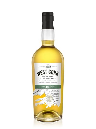Уиски ирландско WEST CORK  Single Malt, 10 years old, 70 CL