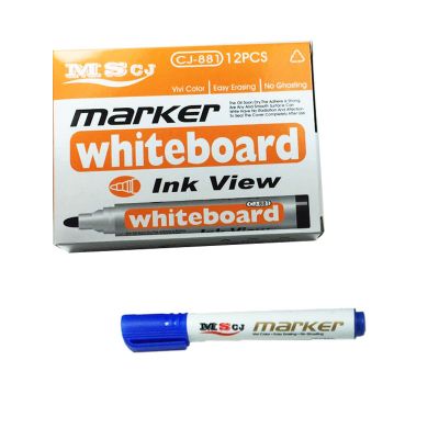 Маркер бяла дъска MS CJ INK VIEW 881 Объл връх 2-3 mm Син