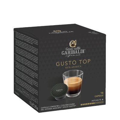 Кафе капсула Garibaldi Gusto Top 16 бр., съвместими с Dolce Gusto