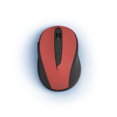 Мишка HAMA MW-400 Безжична оптична, USB, червен/черен