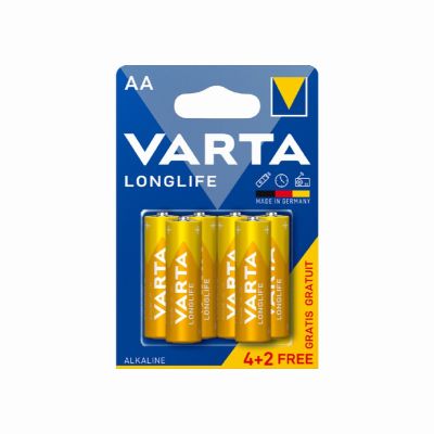 Батерия Varta Longlife LR6/AA Алкална, 1.5V, 4+2 бр.