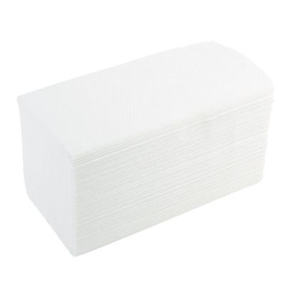 Сгънати кърпи за ръце Economy V-образни, целулоза, двупластови 21x21 cm 20х200 бр. Бели