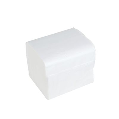 Тоалетна хартия на пачки 100% целулоза, двупластова 40х200 къса Бяла