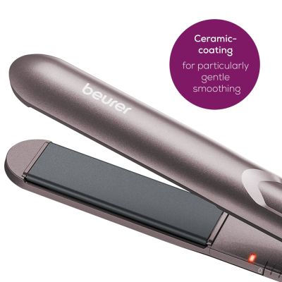 Преса Beurer HS 15 Hair straightener, Ceramic coating, Quick heating, Spring-mounted hot plates,  Automatic switch-off after 30 minutes, Transport lock