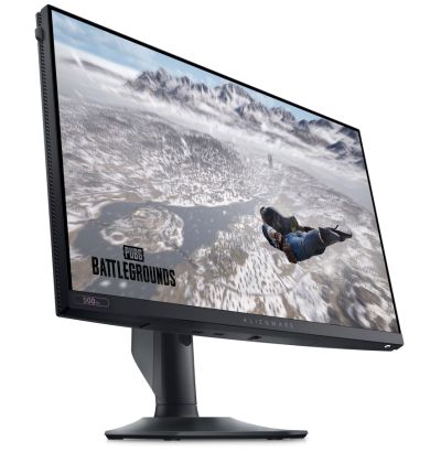 Монитор Dell Alienware AW2524HF, 24.5" LED Anti-Glare, IPS, 0.5 ms GtG, AMD FreeSync Premium, G-Sync, 1000:1, 400 cd/m2, 1920x1080 FullHD, 99% sRGB , HDMI, DP, USB-C, USB 3.0 Hub, Height Adjustable, Pivot, Swivel, Tilt, Dark Side of the Moon