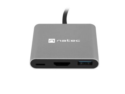 Докинг станция Natec USB-C Multiport Adapter 3 in 1 Fowler MINI USB 3.0, HDMI 4K, USB-C PD