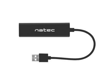USB хъб Natec usb 2.0 hub dragonfly 3x port usb 2.0 usb+rj45