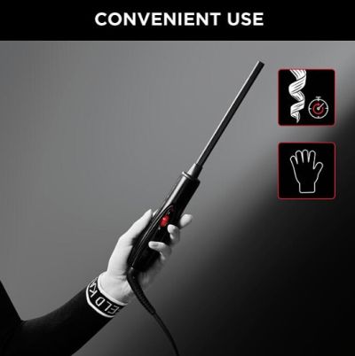 Маша Rowenta CF311LF0 CURLER CHOPSTICKS CURLS FOREVER KL, 10mm barrel, Keratin & Shine coating, 180° C, 30-second heat-up time