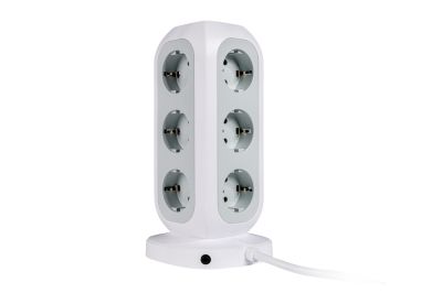 Разклонител Verbatim EUPT-01 EU Power Tower 11 AC with 2 x USB-C / 2 x USB-A
