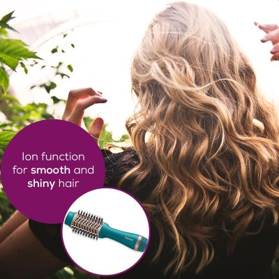 Електрическа четка за коса Beurer HC 45 Ocean 2-in-1 volumising hair dryer brush,  ionic function, caremic coating, 1000W, 2 heat and blower settings incl. cold air function