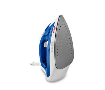 Ютия Tefal FV1711E0, Virtuo white & velvet blue,1800W - 0-24g/min - shot 80g/min - PTFE soleplate - water tank 200 ml - cord length 1,9 m - anti drip function