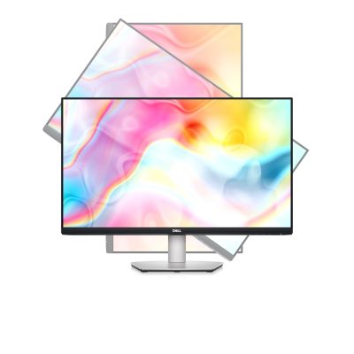 Монитор Dell S2722DC, 27" IPS Anti-Glare, White LED, 4ms, 1000:1, 350 cd/m2, QHD 2560x1440, 99% sRGB, AMD FreeSync, HDMI, DisplayPort, USB-C, USB 3.2 hub, Speakers, Height Adjustable, Pivot, Swivel, Tilt, Black