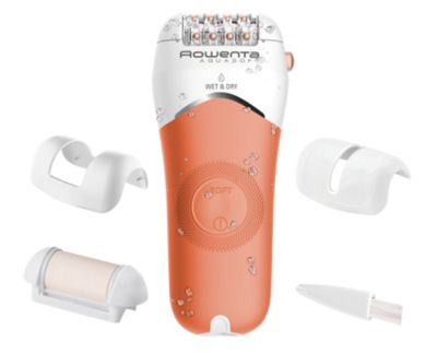 Епилатор Rowenta EP4920F0, Wet & Dry Aquasoft, 3 in 1 epilator/ shaver/ trimmer, advanced epilation technology, 24 hygenic stainless steel tweezers & 0.8mm tweezers opening, hair guiding system, 31mm head, soft touch body, removable head, cordless use, 40