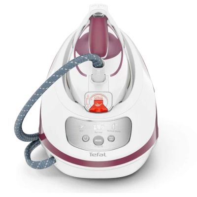 Парогенератор Tefal SV9201E0, Express Protect, red, 2800W, manual temp settings, 7.5bars, 130g/min, steam boost 530g/min, Durilium Airglide Autoclean soleplate, AD, AO, removable water tank 1,8L, calc collector, lock system, fast heat up 2min