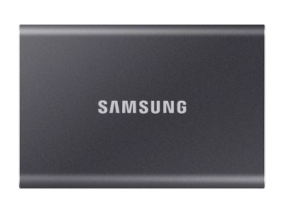Твърд диск Samsung Portable SSD T7 1TB, USB 3.2, Read 1050 MB/s Write 1000 MB/s, Titan Gray
