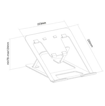 Стойка Neomounts Notebook Desk Stand (ergonomic)