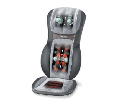 Масажор Beurer MG 295 HD 3D Shiatsu seat cover black, 3D back massage, 2 rotating Shiatsu neck massage, Movement along the spine, 3 individually selectable massage areas, 2 speed settings, Leather-effect surface washable PU, Washable mesh cover for neck (