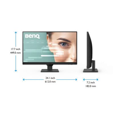 Монитор BenQ GW2790, 27" IPS, GtG 5ms, 1920x1080 FHD, 100Hz, 99% sRGB, Eye Care Reminder, Flicker-free, LBL+, B.I. Gen 2, 1300:1, 20M:1 DCR, 8 bit, 250cd/m2, 2xHDMI, DP, Sp.2x2W, Headphone jack, Line In, Tilt, Vesa, ES 8.0, TCO 9.0, TUV, Ultra Slim Bezel,