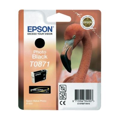 Консуматив Epson T0871 Photo Black Ink Cartridge - Retail Pack (untagged) for Stylus Photo R1900