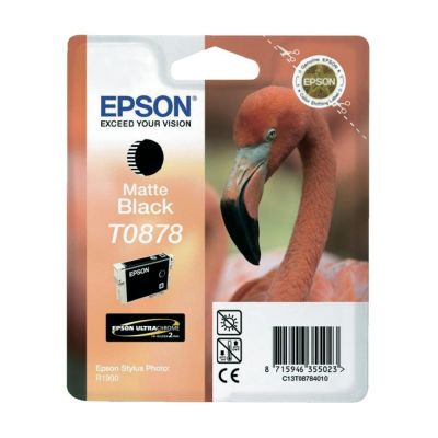 Консуматив Epson T0878 Matte Black Ink Cartridge - Retail Pack (untagged) for Stylus Photo R1900