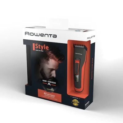 Машинка за подстригване Rowenta TN5221F4 Hair trimmer Advancer Style, hair + beard, cordless + corded, washable blades, self-sharpening stainless steel blades, minimum cutting length 0.5mm, hair blade 42mm, 2 hair combs, 29 cutting length positions, 3 day
