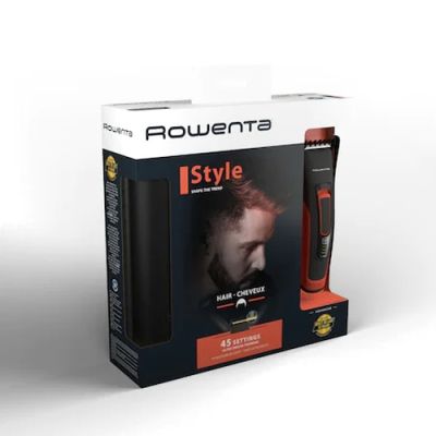 Машинка за подстригване Rowenta TN5221F4 Hair trimmer Advancer Style, hair + beard, cordless + corded, washable blades, self-sharpening stainless steel blades, minimum cutting length 0.5mm, hair blade 42mm, 2 hair combs, 29 cutting length positions, 3 day