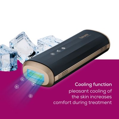 Фотоепилатор Beurer IPL 7800 Cool Pro IPL hair removal device; State-of-the-art IPL light technology; 3.8 cmІ light area; UV filter; built-in skin contact sensor; "auto flash" mode