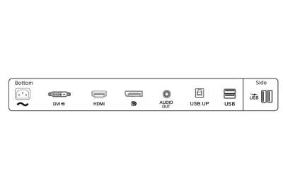 Монитор Philips 245B1, 23.8" IPS WLED, 2560x1440@75Hz, 4ms GtG, 250cd m/2, 1000:1, DCR 50M:1, Adaptive Sync, FlickerFree, Low Blue Mode, 2Wx2, Tilt, Height Adjust, Pivot, Swivel, DVI, HDMI, DP, USB hub