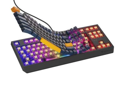 Клавиатура Genesis Gaming Keyboard Thor 230 TKL Naval Blue Negative US RGB Mechanical Outemu Panda