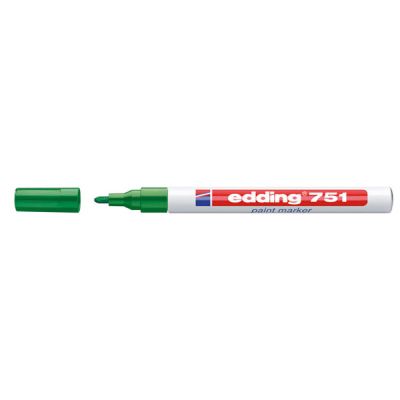 Paint маркер Edding 751 Объл връх 1-2 mm Зелен